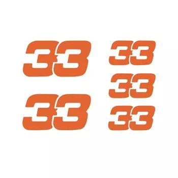 Для Max-Verstappen номер 33, стикер для гоночного автомобиля, наклейка Formula, виниловый декор для автомобиля T125