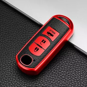 Для Mazda 2 3 5 6 Axela Atenza Demio CX-3 CX5 искусственная кожа ТПУ чехол для автомобильного ключа чехол сумка брелок защитные аксессуары