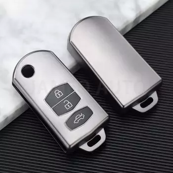 Для Mazda 2 3 5 6 CX-7/CX-9/MX-5 ТПУ 2/3-кнопочный пульт дистанционного управления, чехол, складной чехол-брелок