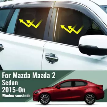 Для Mazda 2 седан 2014-2020 Mazda2 магнитные автомобильные оконные шторы солнечный козырек теневая сетка стекло затенение защита от солнца