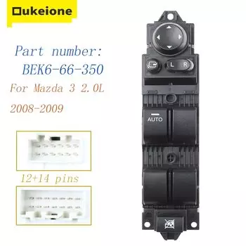 Для Mazda 3 2.0L 2008-2009 электрическое питание главное окно переключатель управления подъемник кнопка детской розетки BEK666350 автомобильные запчасти