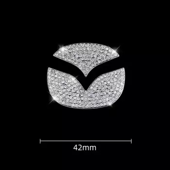 Для Mazda 3 6 2 CX-3 CX-4 CX5 CX9 CX3 CX4 CX-5 CX-9 Стайлинг автомобиля эмблема на руль блестящий алмазный логотип автомобильная наклейка аксессуары