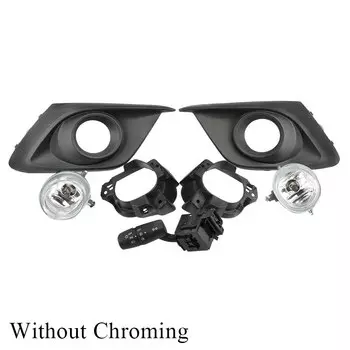 Для Mazda 3 Axela 2014 2015 2016, передний бампер, противотуманная фара, комплект модификации противотуманной фары с выключателем света, хромированная крышка