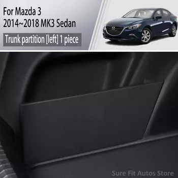 Для Mazda 3 BM 2014 ~ 2018 2015 2016 MK3 Sedan, перегородка для хранения багажника автомобиля, многофункциональный ящик для хранения, аксессуары для салона автомобиля