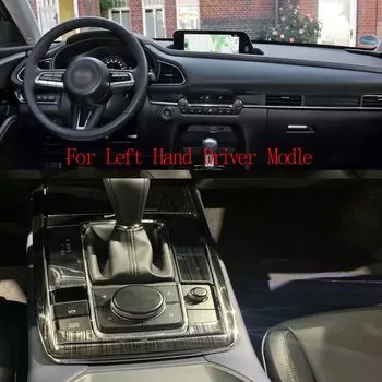 Для Mazda Cx-30 Cx30 2020-2022 2023, черная консоль, панель переключения передач, рамка, консоль, панель переключения передач, накладка, аксессуары