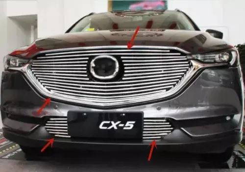 Для Mazda CX-5 2017-2020 решетка переднего бампера из алюминиевого сплава, решетка воздухозаборника, декоративная защита от насекомых, автомобильные аксессуары