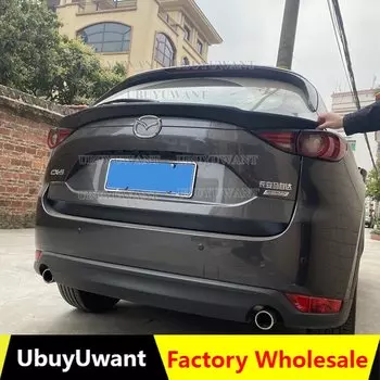 Для Mazda CX-5 CX5 2017 2018 2019 2020-2023 задний средний спойлер, крыло из углеродного волокна, крыло багажника, черный, белый, спойлер, Стайлинг автомобиля