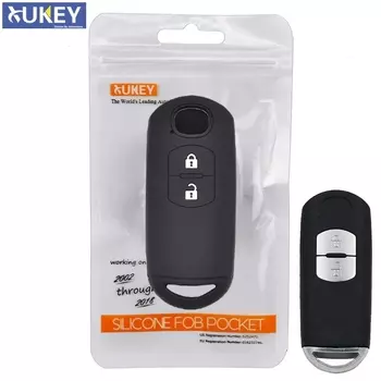 Для Mazda CX-5 CX5 Atenza CX-7 CX-9 MX5 силиконовый чехол для дистанционного ключа, чехол для брелока, держатель кожи, 2 кнопки