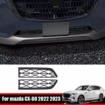 Для Mazda CX-60 CX60 CX 60 2022 2023 2024 средняя сетка передний бампер решетка гриль декоративная панель Крышка отделка внешние аксессуары