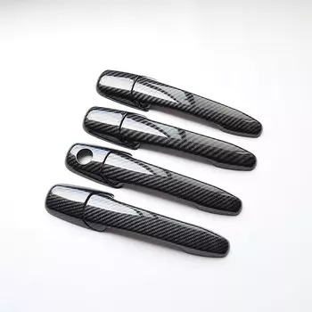 Для Mazda CX-7/CX-9 2007-2015 CX7 CX9 хромированная крышка дверной ручки автомобиля из углеродного волокна, наклейки, аксессуары для стайлинга