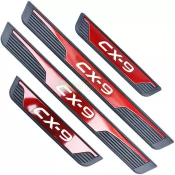 Для Mazda CX-9 CX9 аксессуар 2017-2021 2022 2023 Нержавеющая Накладка на порог автомобиля защитная накладка на педаль