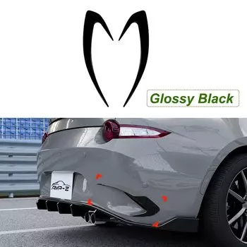 Для Mazda MX-5 Miata ND 2016+ передний ветровой нож, спойлер, боковое крыло, нож, спойлер, решетка, модификация, комплект кузова автомобиля, глянцевый черный