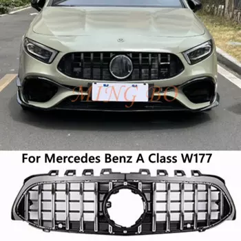 Для Mercedes A Class W177 GT Grill A35 Решетка переднего бампера Racing Grille A180 A200 A250 GT Grill 2019+