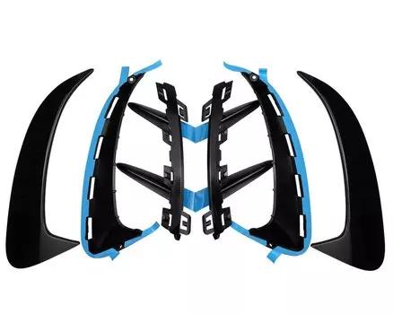 Для Mercedes A Class W177 Sedan A180 A200 A220 A250 A35 2019 2020 2021 + задний бампер, боковое крыло, утюжок, спойлер, сплиттер, отделка губ