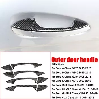 Для Mercedes Benz A B C E GLK ML GLE GL GLS CLA Class W176 W246 W204 W212 W166 Автомобильная наклейка внешняя дверная ручка Чаша отделка крышка