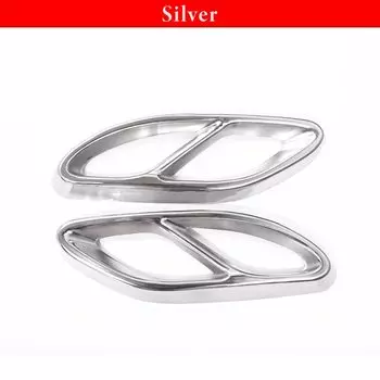 Для Mercedes Benz A B C E GLA GLC GLE GLS CLS Class Нержавеющая сталь Автомобильный задний глушитель Крышка трубы Накладка Хвостовая рамка горла