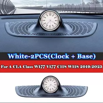 Для Mercedes Benz A CLA Class W177 V177 C118 W118 AMG A35 45 CLA35 45 2019-2025 Автомобильные кварцевые часы с центральным управлением на приборной панели