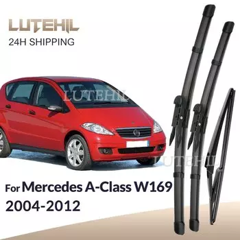 Для Mercedes Benz A-Class W169 2004-2012 2005 дворник передние и задние щетки стеклоочистителя лобовое стекло щетки для окон 26 "+23" + 12"