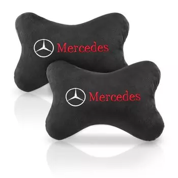 Для Mercedes Benz AMG W203 W206 W220 W205 Smart W211 W212 W201 GLK Автомобильный подголовник Подушка для шеи из пены с эффектом памяти Дышащая поддержка головы