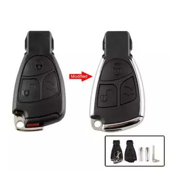 Для Mercedes Benz B CLS C E S ML CLA CLK CL+ W203 W204 W205 W210 W211 W212 W221 3-кнопочный модифицированный корпус дистанционного ключа автомобиля без логотипа