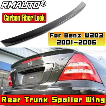 Для Mercedes-Benz C-class W203 C180 C200 C260 C320 2001-2006 задний спойлер, комплект кузова, автомобильный задний спойлер багажника, автомобильные аксессуары