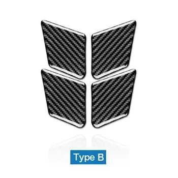 Для Mercedes Benz C Class W204 2007-2013 E Class W212 2009-2016 настоящая мягкая углеродная волоконная Автомобильная внутренняя дверная ручка Чаша Stciker