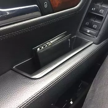 Для Mercedes Benz C class W204 2008-2014 коробка для хранения с передней дверью Ручки Контейнер держатель лоток автомобильный Органайзер аксессуары