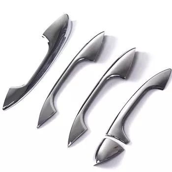 Для Mercedes Benz C Class W205 GLC X253 E Class W213 LHD хромированная накладка на дверную ручку из углеродного волокна аксессуары для стайлинга автомобилей наклейки