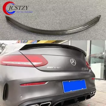 Для Mercedes Benz C Class W205 спойлер из углеродного волокна спойлер заднего багажника, крыла C200 C250 C300 C180 C350 Coupe 2-дверный автомобиль 2014 и выше