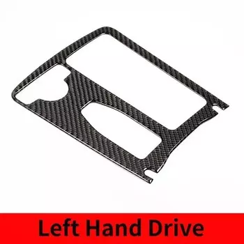 Для Mercedes Benz C E Class W204 W207 W212 2007-2013 мягкое углеродное волокно Автомобильная консоль держатель чашки крышка отделка стикер автомобильные аксессуары