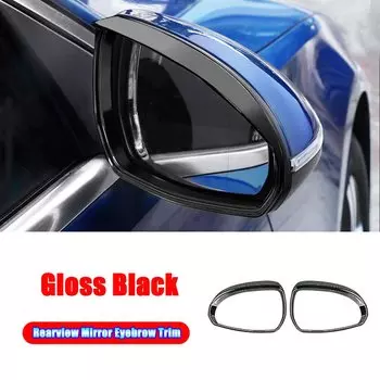 Для Mercedes Benz C E S GLC EQE EQS Class AMG W206 W214 W223 X254 V295 V297 CLE Coupe C236 Автомобильное зеркало заднего вида с дождевой отделкой бровей