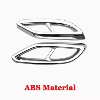 Для Mercedes Benz CLA Class C118 W118 CLA180 200 220 250 260 2020-2022 ABS автомобильные аксессуары Глушитель выхлопная труба задняя крышка отделка