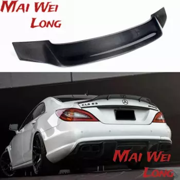Для Mercedes Benz CLS Class W218 CLS 260 300 350 400 CLS63 Спойлер из углеродного волокна Задний спойлер багажника Wing R Style 2011-2016