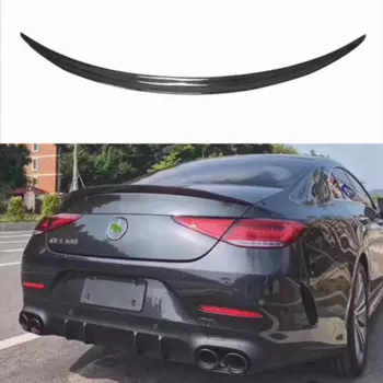 Для Mercedes-Benz CLS W257 C63 стиль задний спойлер из углеродного волокна крыло багажника 2018-2023 FRP глянцевый черный кованый карбон