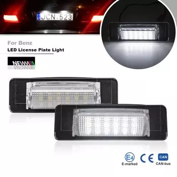 Для Mercedes Benz E-Class W210 1996-2002 C-Class W202 Facelifted 1997-2000 Canbus светодиодный светильник номерного знака задняя бирка лампа