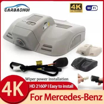 Для Mercedes Benz E Class W212 C207 C Class W204 C63 C204 2009-2016 4K видеорегистратор для автомобильной камеры, видеорегистратор, Wi-Fi, автомобильный видеорегистратор