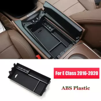 Для Mercedes Benz E Class W213 E200 E260 E300 E320 E350 2016-2023 Автомобильный центральный подлокотник Ящик для хранения Органайзер Держатель лотка для карт