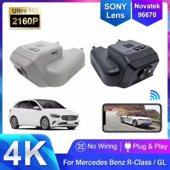 Для Mercedes Benz GL x164 x166 ML w166 w164 GL450 ML350 для Mercedes Benz R w251 R400 R350 видеорегистратор 4K Wifi Автомобильный видеорегистратор задняя камера