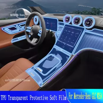 Для Mercedes-Benz GLC W254(2023) Защитная пленка для автомобильного GPS навигатора ЖК ТПУ Защитная пленка для экрана с защитой от царапин PPF