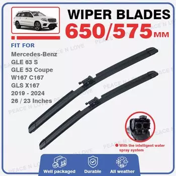 Для Mercedes Benz GLE 63 S W167 AMG 53 Coupe C167 63 S GLS X167 2019-2024 щетки переднего стеклоочистителя аксессуары для лобового стекла