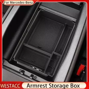 Для Mercedes Benz GLE Class W167 V167 GLE350 450 2020-2023 подлокотник лоток ящик для хранения центральная консоль органайзер контейнер