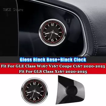 Для Mercedes Benz GLE GLS Class AMG W167 V167 Coupe C167 X167 2020-2025 автомобильные аксессуары кварцевые часы с центральным управлением настольные часы
