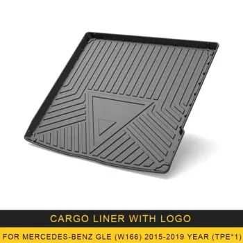 Для Mercedes-Benz GLE W166 2015-2019 автомобильный грузовой вкладыш всепогодные нескользящие коврики в багажник поднос для багажника ковер аксессуары для интерьера
