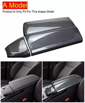 Для Mercedes Benz GLS X166 GLE W166 Class 2013-2019 углеродное волокно, центральная консоль автомобиля, укладка, уборка, подлокотник, коробка, наклейка