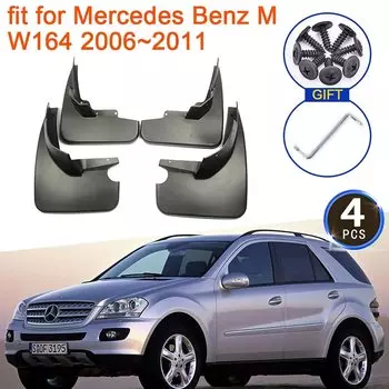 Для Mercedes Benz M W164 ML350 ML500 2006 2007 2008 2009 2010 2011 Брызговики Flare Брызговики Guard Splash Заднее крыло аксессуары