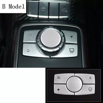 Для Mercedes Benz ML GL GLE class X166 W166 Автомобильная водная чашка панель мультимедиа Кнопка отделка интерьерные Чехлы наклейки отделка Аксессуары