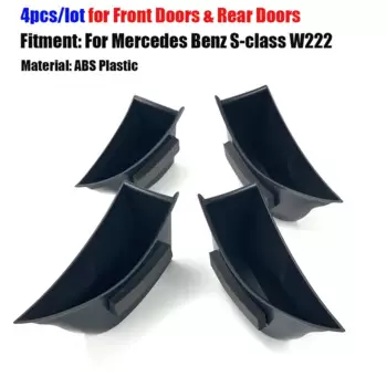 Для Mercedes Benz S class W222 S320 S350 S400 S500 2014-20 LHD автомобильные аксессуары Дверная ручка ящик для хранения держатель телефона лоток карман