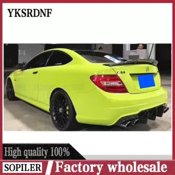 Для Mercedes Benz W204 Coupe 2door C-class C180 C200 C63 2008-2014 спойлер из высококачественного углеродного волокна