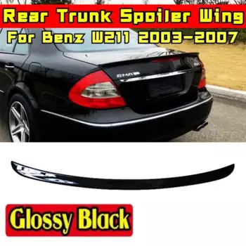 Для Mercedes-Benz W211 E-class E200 E260 2003-2007 задний спойлер крыло внешняя часть автомобиля задний багажник спойлер модификация часть