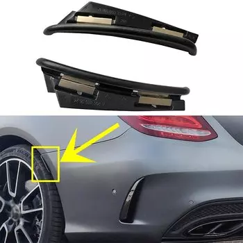 Для Mercedes S205 W205 C180 C200 C250 C300 C43 S213 W213 E200 E250 E300 E43 AMG Бампер Fender Расширение колеса Брови Губа